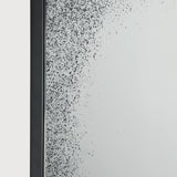 Aged floor mirror - Clear - black metal frame - medium aged - rectangular White Cliff Studio Floor Mirror