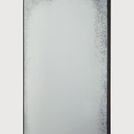 Aged floor mirror - Clear - black metal frame - medium aged - rectangular White Cliff Studio Floor Mirror