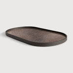 Aged tray - mirror - Bronze - oblong - M White Cliff Studio Trays