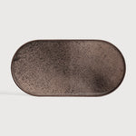 Aged tray - mirror - Bronze - oblong - M White Cliff Studio Trays