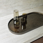 Aged tray - mirror - Bronze - oblong - M White Cliff Studio Trays