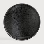 Aged tray - mirror - Charcoal - round - S White Cliff Studio Trays