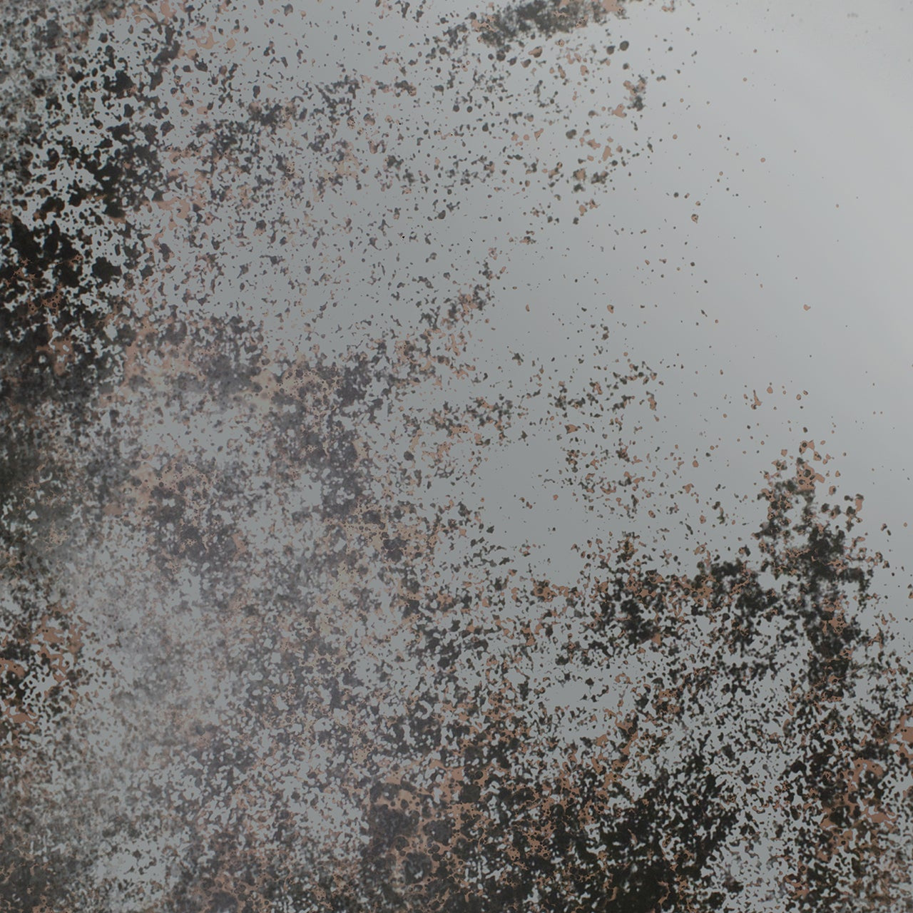 Aged tray - mirror - Clear - round - S White Cliff Studio Trays