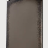 Aged wall mirror - Bronze - black metal frame - heavy aged - rectangular White Cliff Studio Wall Mirror