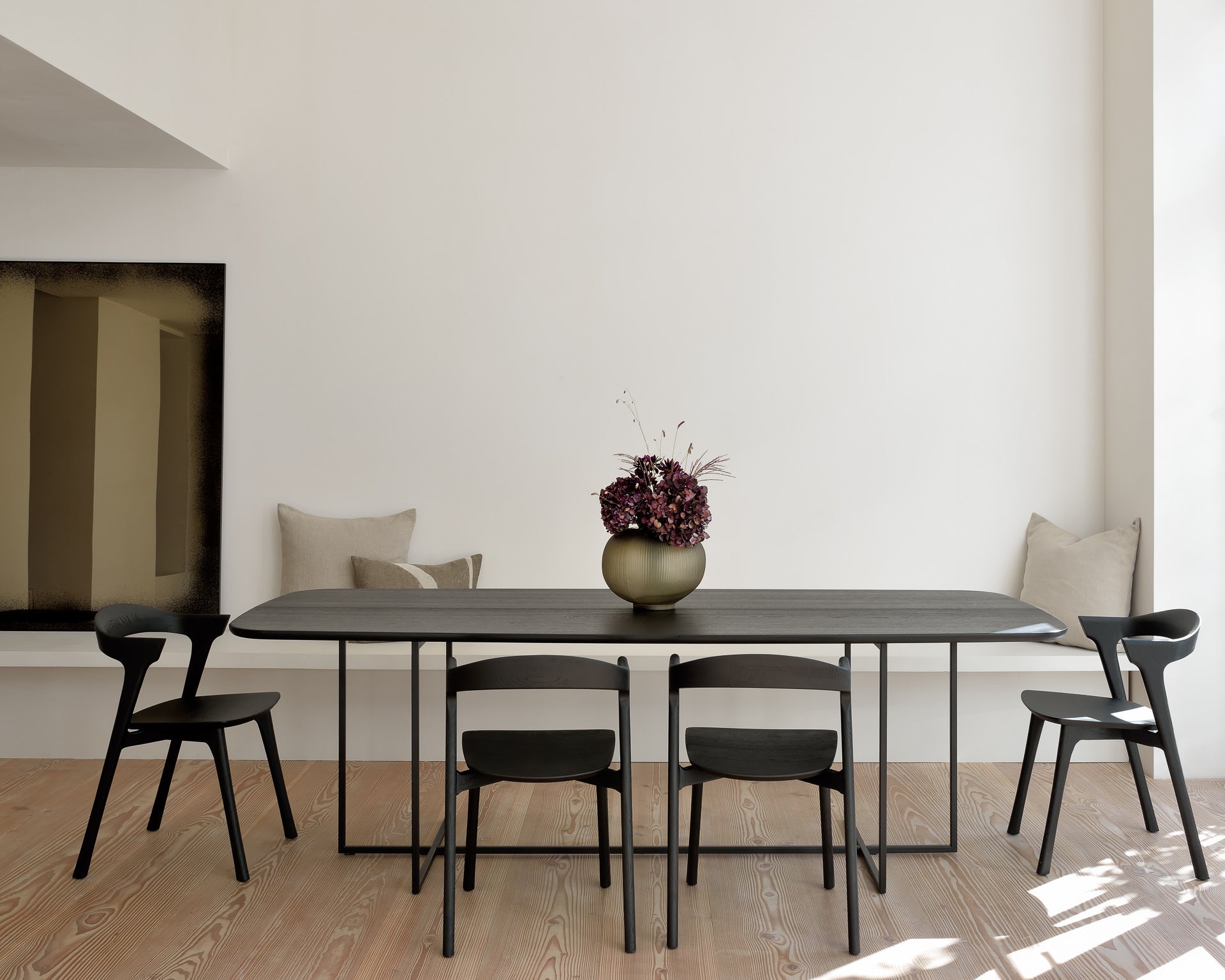 Aged wall mirror - Bronze - black metal frame - heavy aged - rectangular White Cliff Studio Wall Mirror