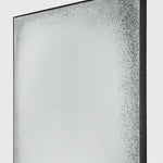 Aged wall mirror - Clear - black metal frame - medium aged - rectangular White Cliff Studio Wall Mirror