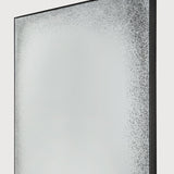 Aged wall mirror - Clear - black metal frame - medium aged - rectangular White Cliff Studio Wall Mirror