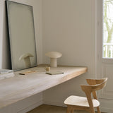 Aged wall mirror - Clear - black metal frame - medium aged - rectangular White Cliff Studio Wall Mirror