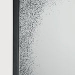 Aged wall mirror - Clear - black metal frame - medium aged - rectangular White Cliff Studio Wall Mirror