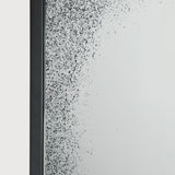 Aged wall mirror - Clear - black metal frame - medium aged - rectangular White Cliff Studio Wall Mirror