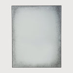 Aged wall mirror - Clear - black metal frame - medium aged - rectangular White Cliff Studio Wall Mirror