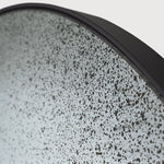 Aged wall mirror - Clear - wooden frame - medium aged - round White Cliff Studio Wall Mirror