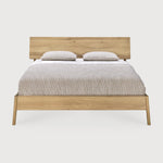 Air bed - oak - US King - with slats White Cliff Studio King Bed Frame