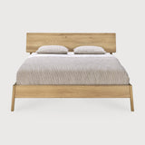 Air bed - oak - US King - with slats White Cliff Studio King Bed Frame