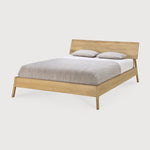 Air bed - oak - US King - with slats White Cliff Studio King Bed Frame