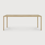 Air dining table - varnished oak - rectangular White Cliff Studio Dining Table