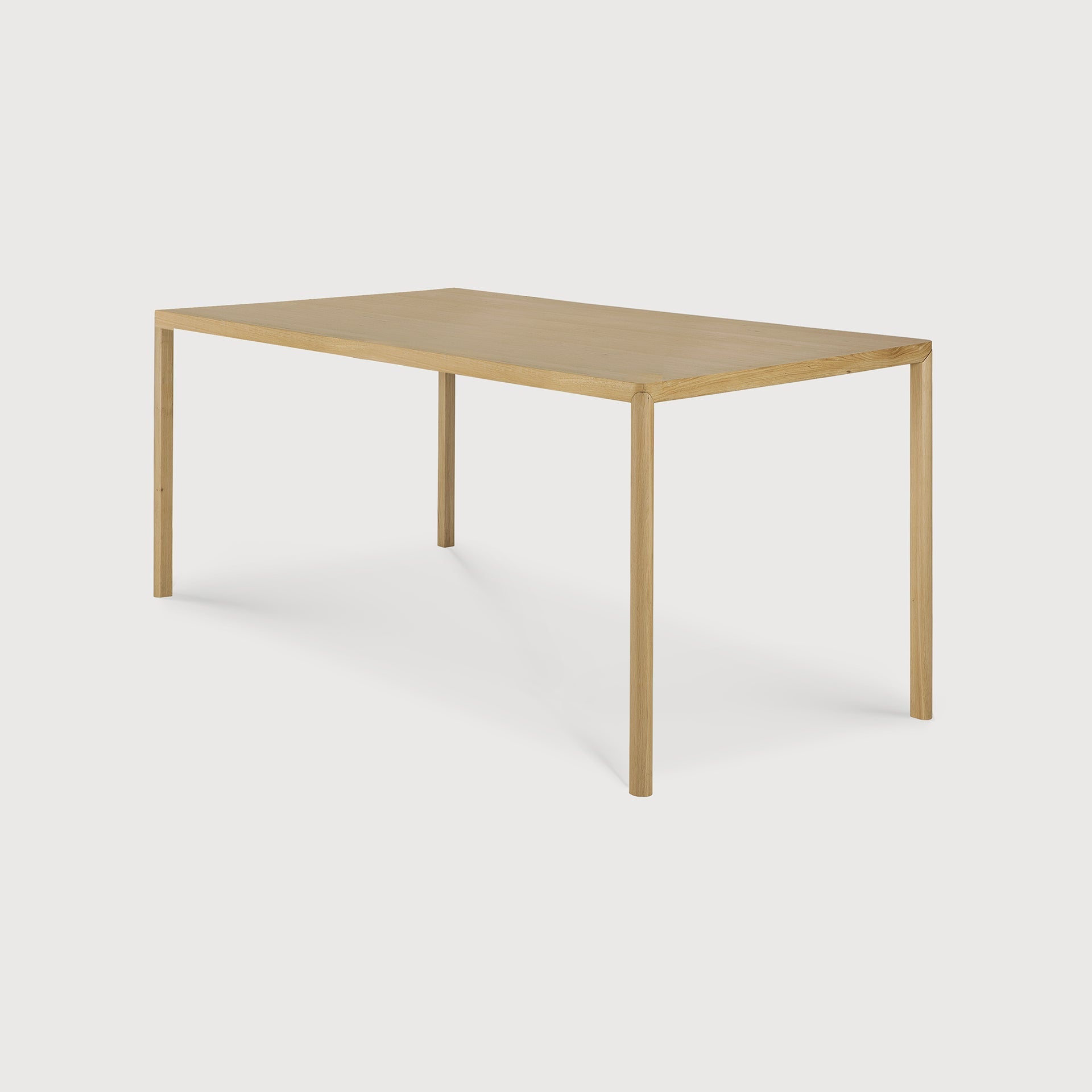 Air dining table - varnished oak - rectangular White Cliff Studio Dining Table