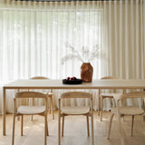 Air dining table - varnished oak - rectangular White Cliff Studio Dining Table