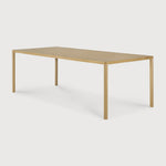 Air dining table - varnished oak - rectangular White Cliff Studio Dining Table