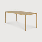 Air dining table - varnished oak - rectangular White Cliff Studio Dining Table