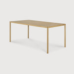 Air dining table - varnished oak - rectangular White Cliff Studio Dining Table