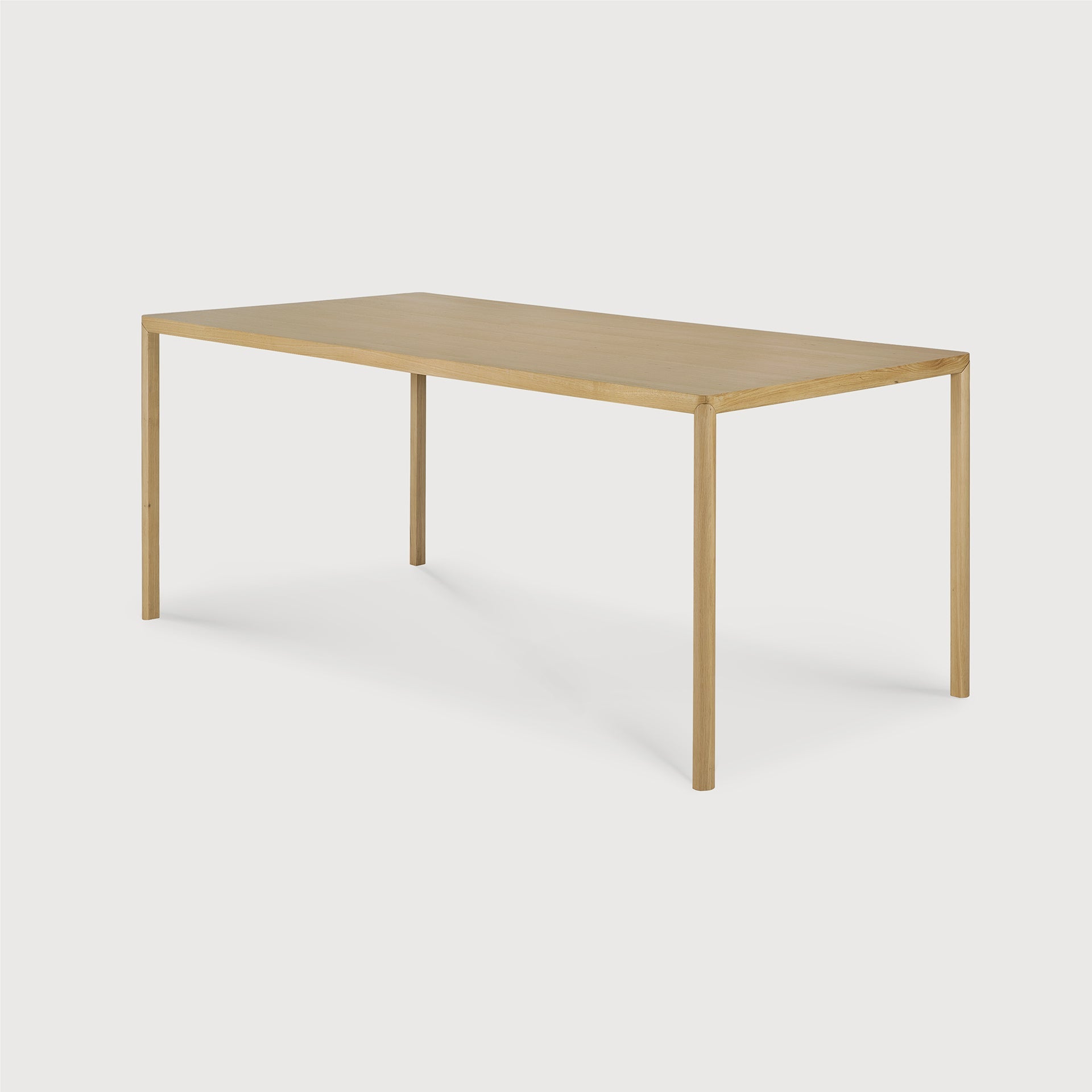 Air dining table - varnished oak - rectangular White Cliff Studio Dining Table