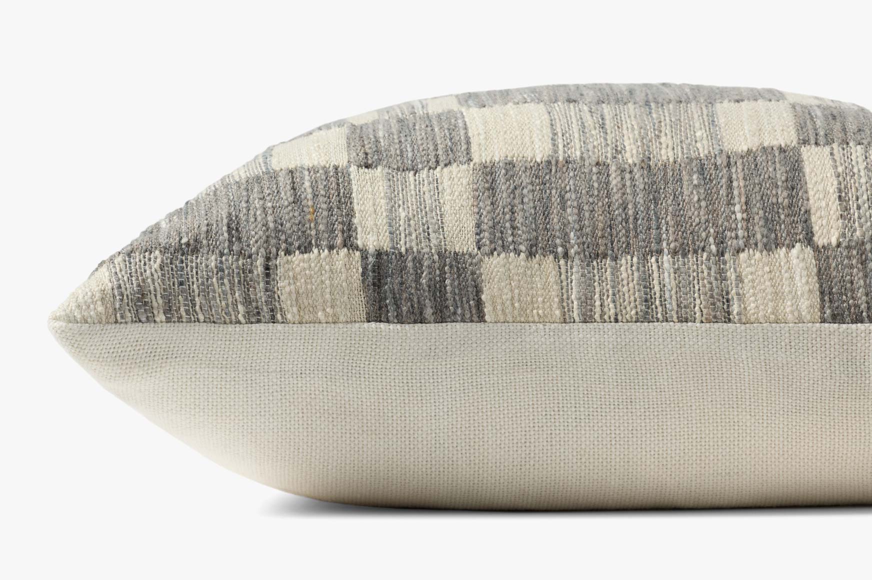 Amber Lewis x Loloi Adams Charcoal / Ivory Pillow White Cliff Studio Throw Pillows