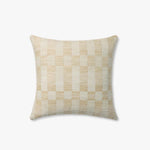Amber Lewis x Loloi Adams Sand / Ivory Pillow White Cliff Studio Throw Pillows