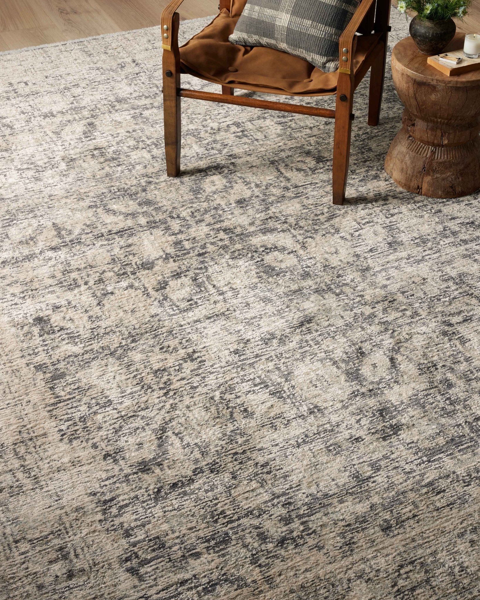 Amber Lewis x Loloi Alie Charcoal / Beige Rug