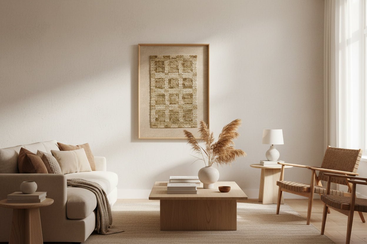 Amber Lewis x Loloi Aptos Ivory / Beige 2' - 8" x 3' - 6" Wall Art White Cliff Studio Textile Art