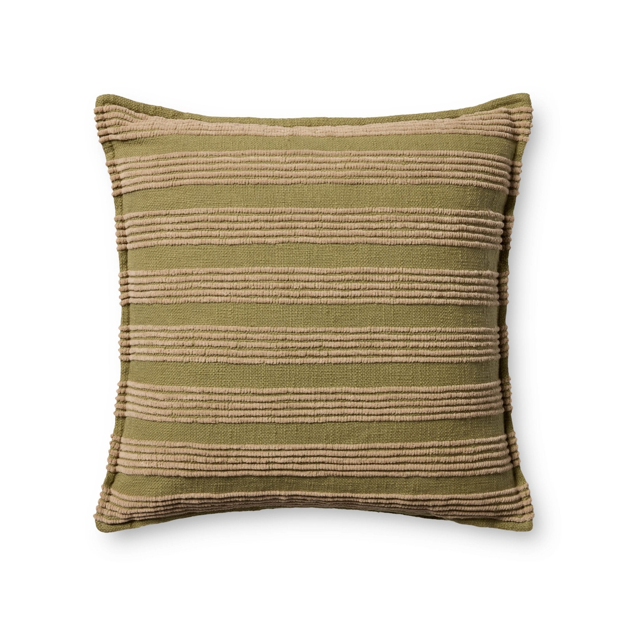Amber Lewis x Loloi Aspyn Olive 20'' x 20'' Pillow Cover Only White Cliff Studio Throw Pillows