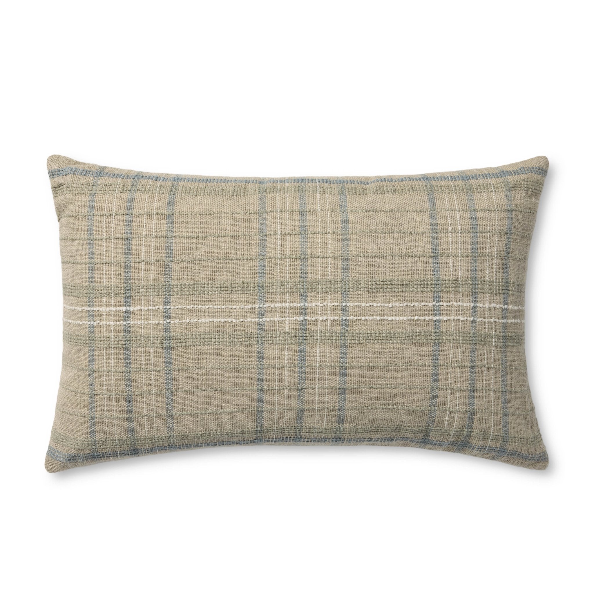 Amber Lewis x Loloi Avalon Olive / Multi 22'' x 22'' Pillow Covery Only White Cliff Studio Throw Pillows