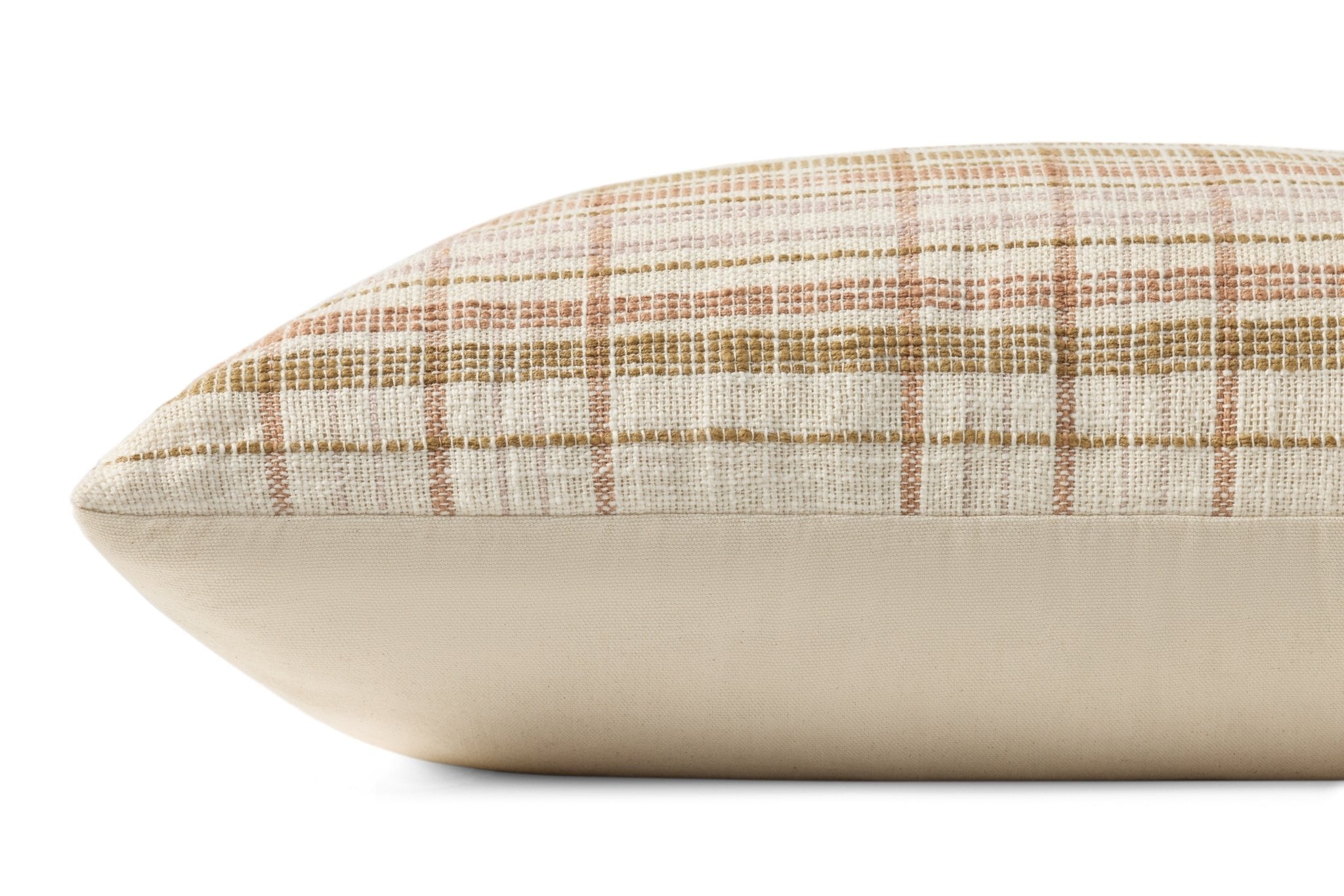 Amber Lewis x Loloi Avalon Wheat / Multi 22'' x 22'' Pillow Covery Only White Cliff Studio Throw Pillows