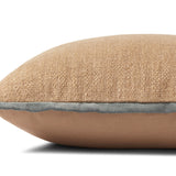 Amber Lewis x Loloi Aveline PAL0034 Natural / Blue 18'' x 18'' Cover w/Down Pillow White Cliff Studio Throw Pillows