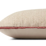 Amber Lewis x Loloi Aveline PAL0035 Ivory / Wine 16'' x 26'' Cover Only Pillow White Cliff Studio Throw Pillows