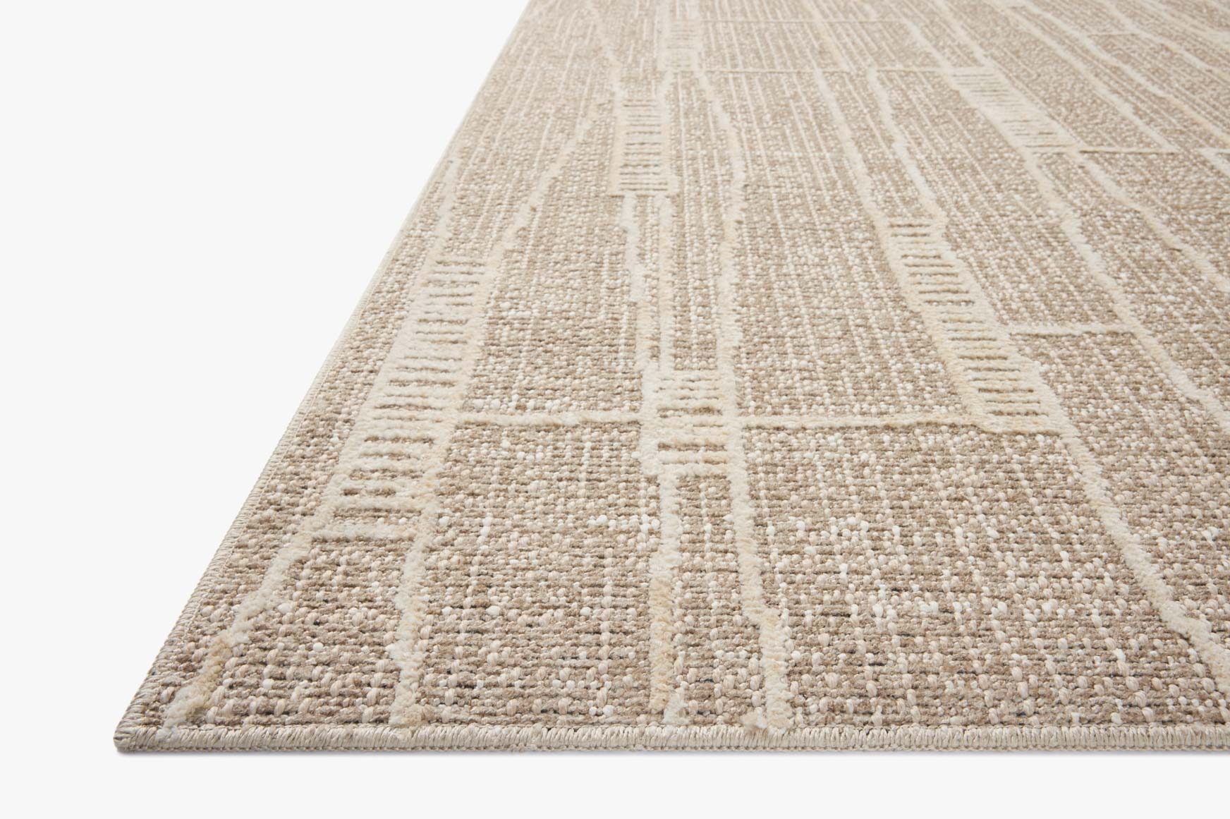 Amber Lewis x Loloi Bexley Mushroom / Natural Rug White Cliff Studio Area Rugs