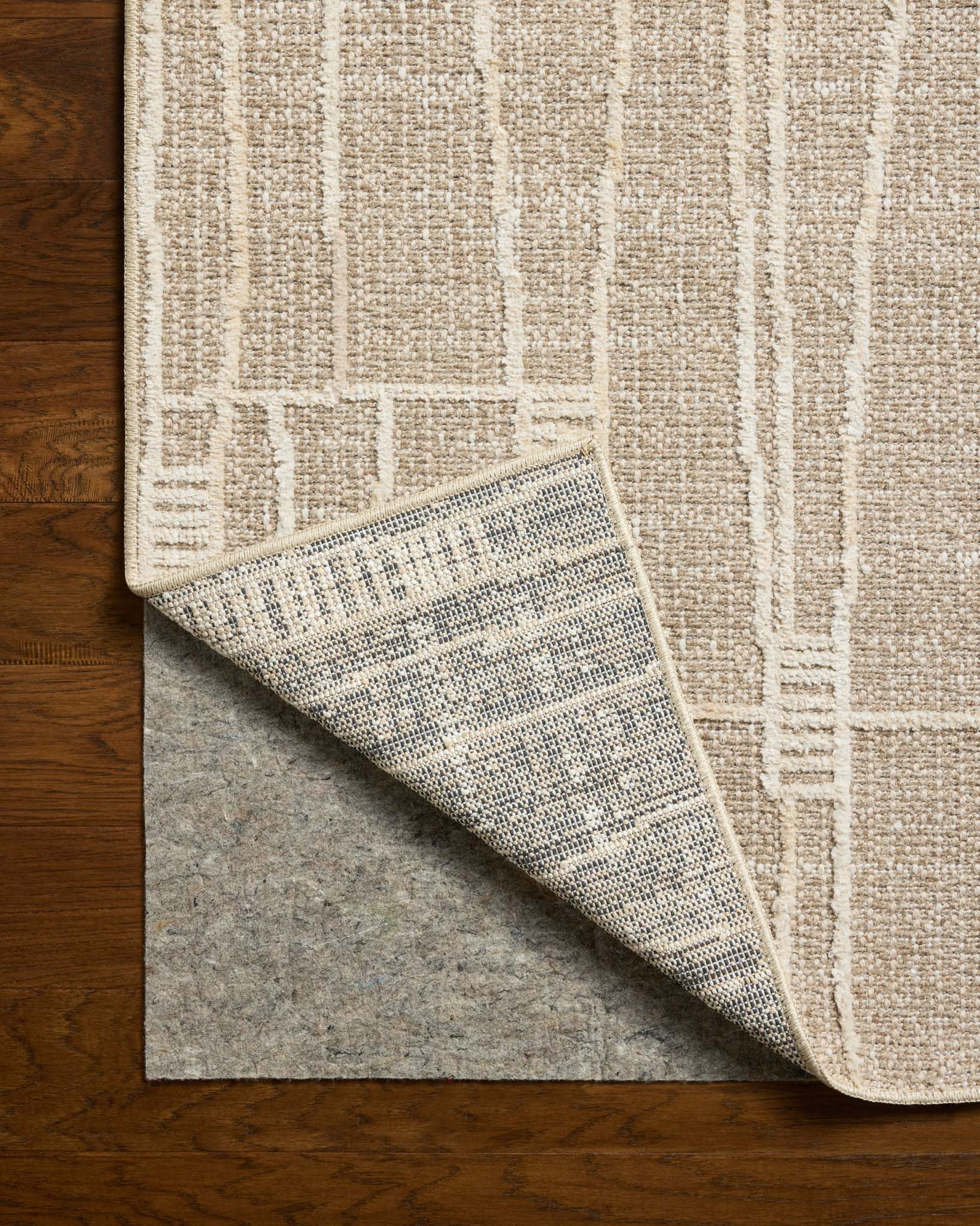 Amber Lewis x Loloi Bexley Mushroom / Natural Rug White Cliff Studio Area Rugs