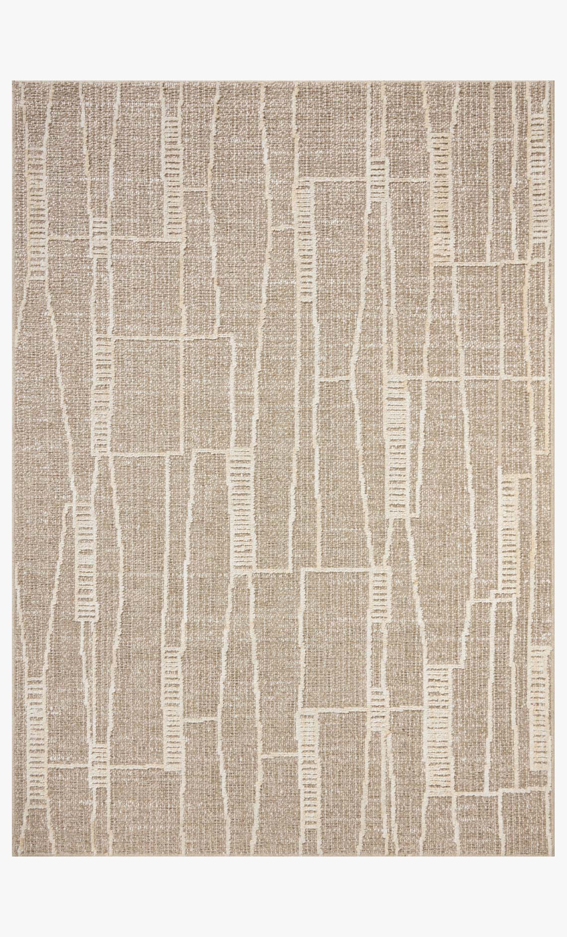 Amber Lewis x Loloi Bexley Mushroom / Natural Rug White Cliff Studio Area Rugs