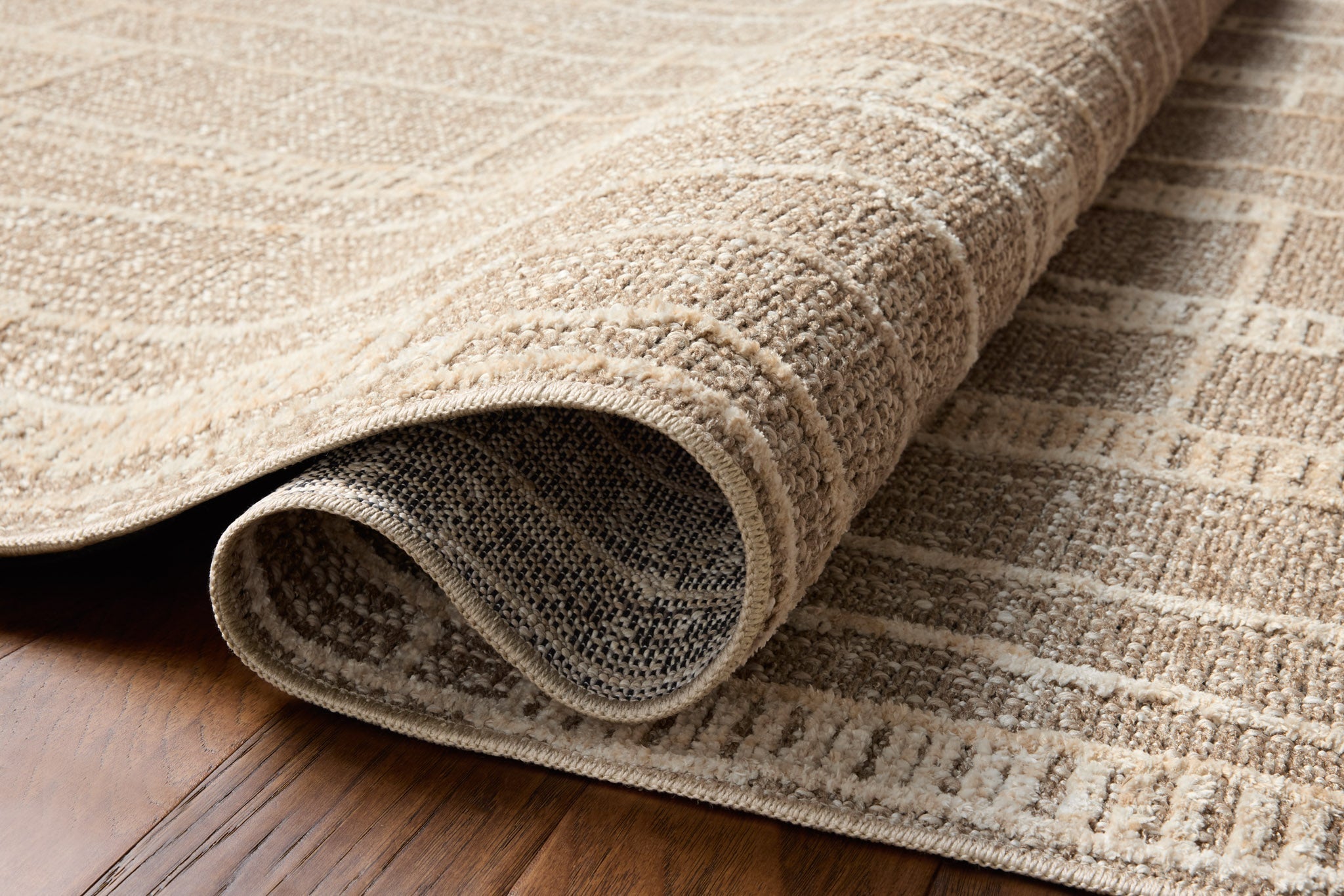 Amber Lewis x Loloi Bexley Mushroom / Natural Rug White Cliff Studio Area Rugs
