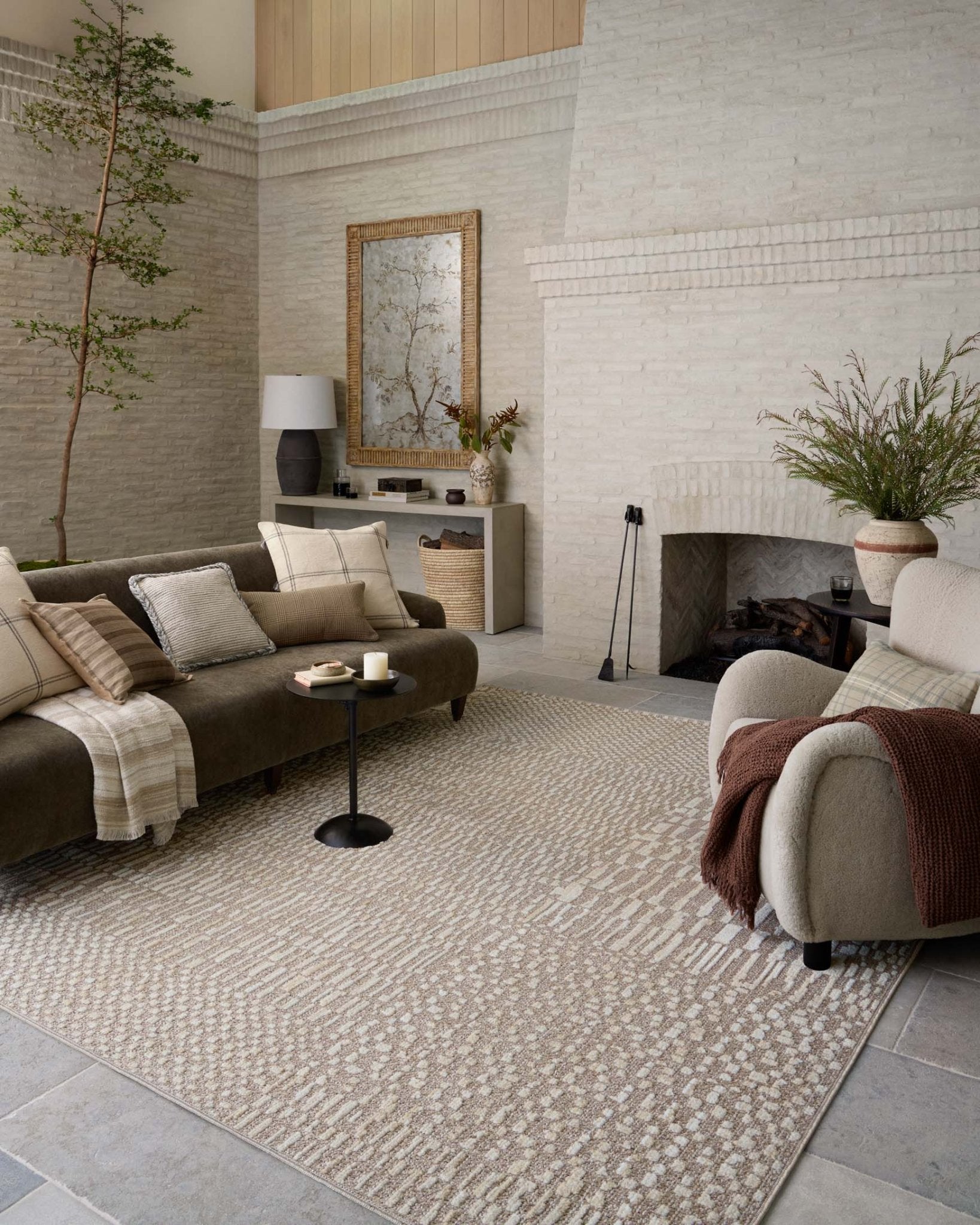 Amber Lewis x Loloi Bexley Natural / Birch Rug White Cliff Studio Area Rugs