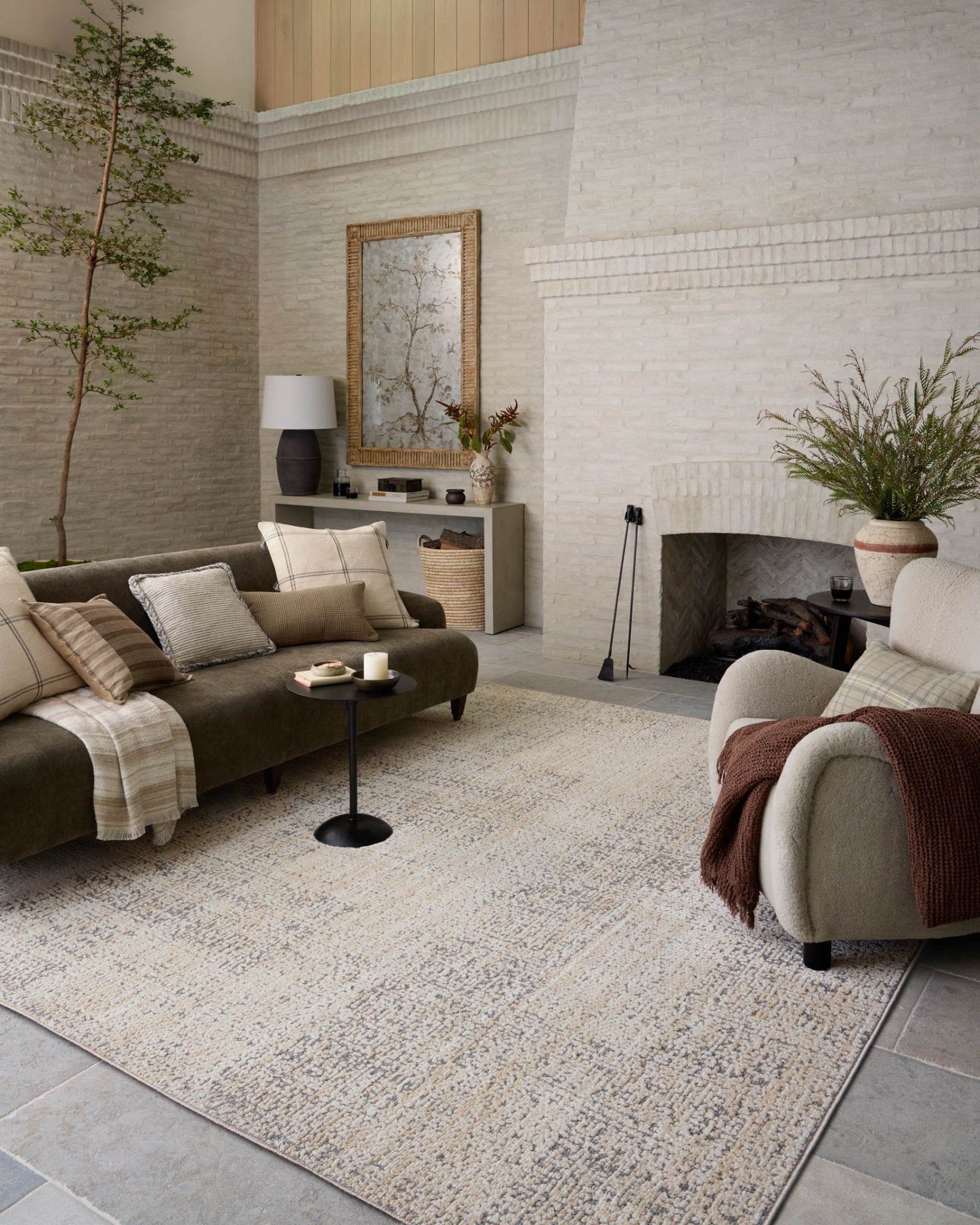 Amber Lewis x Loloi Bexley Natural / Slate Rug White Cliff Studio Area Rugs