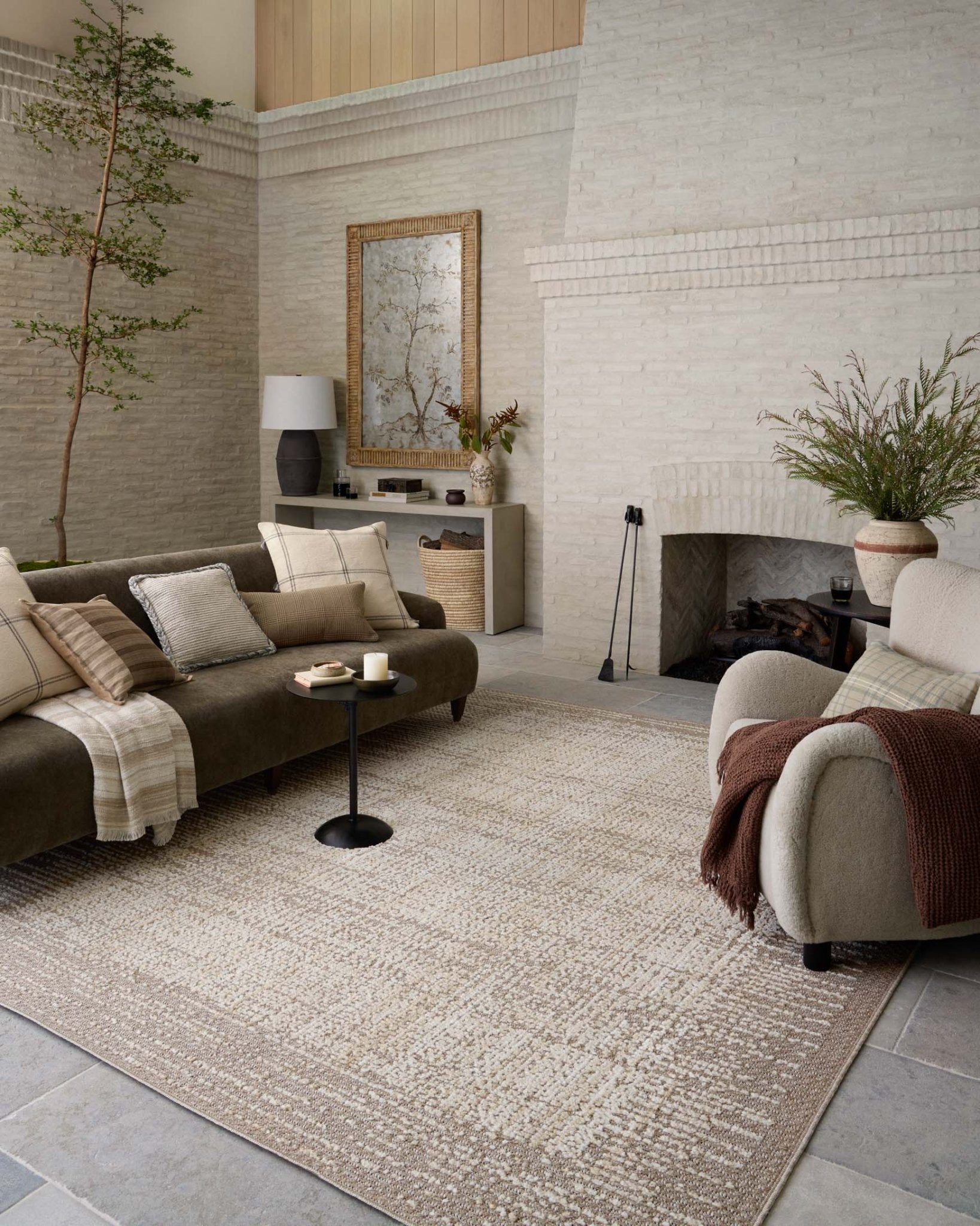 Amber Lewis x Loloi Bexley Natural / Taupe Rug White Cliff Studio Area Rugs