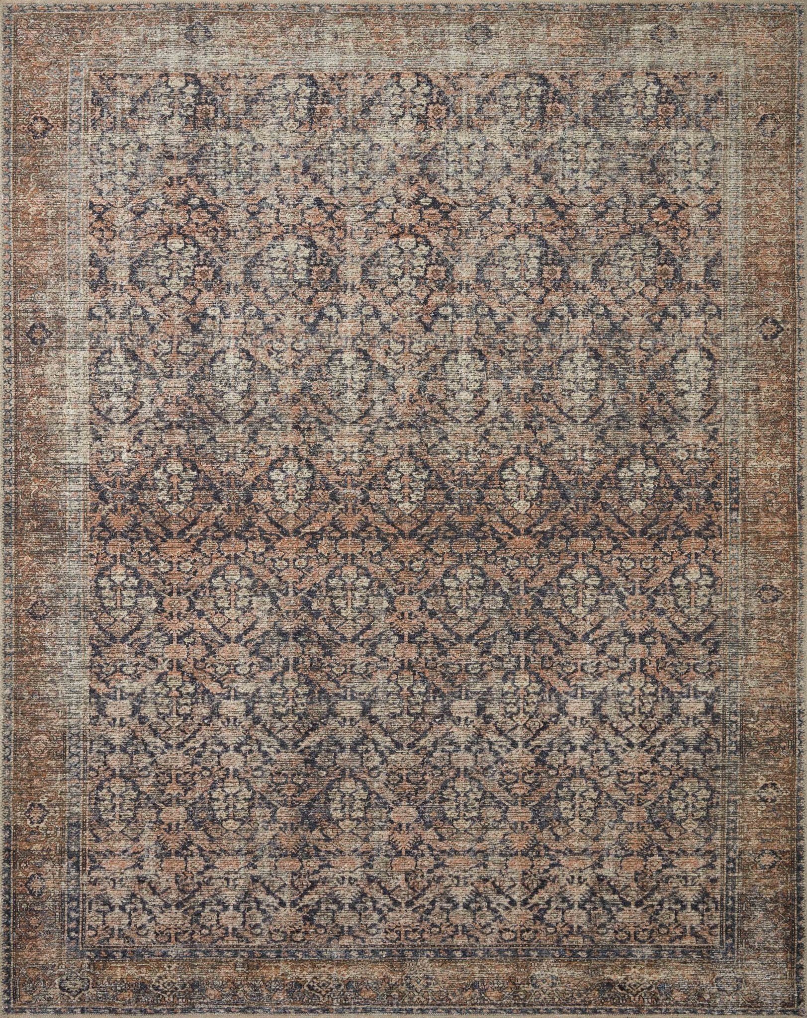 Amber Lewis x Loloi Billie Ink / Salmon Rug