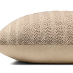 Amber Lewis x Loloi Blair Beige 22'' x 22'' Pillow Cover Only White Cliff Studio Throw Pillows