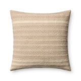 Amber Lewis x Loloi Blair Beige 22'' x 22'' Pillow Cover Only White Cliff Studio Throw Pillows
