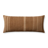 Amber Lewis x Loloi Blair Brown 13'' x 35'' Pillow Cover Only White Cliff Studio Throw Pillows