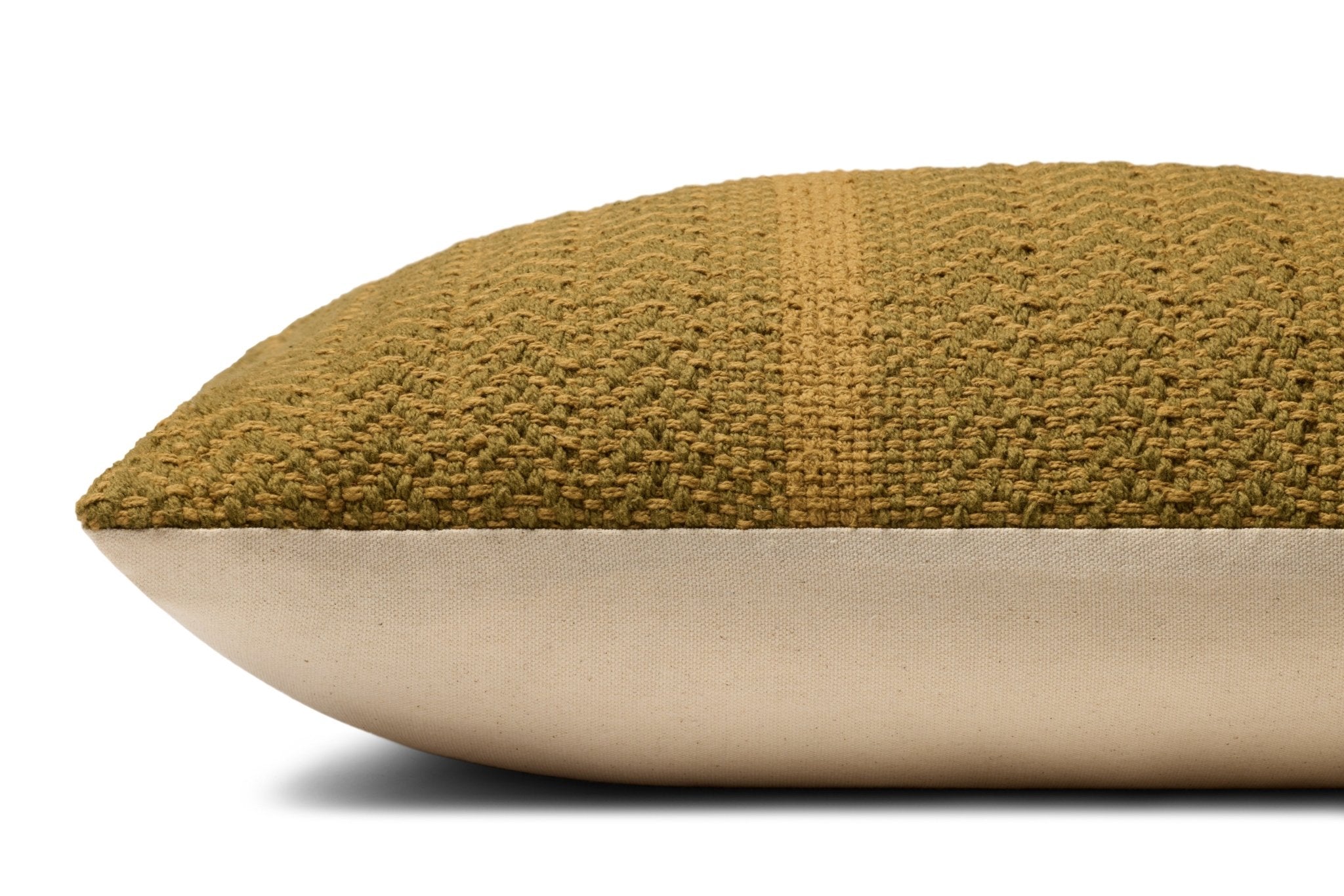 Amber Lewis x Loloi Blair Olive 12'' x 27'' Pillow Cover Only White Cliff Studio Throw Pillows