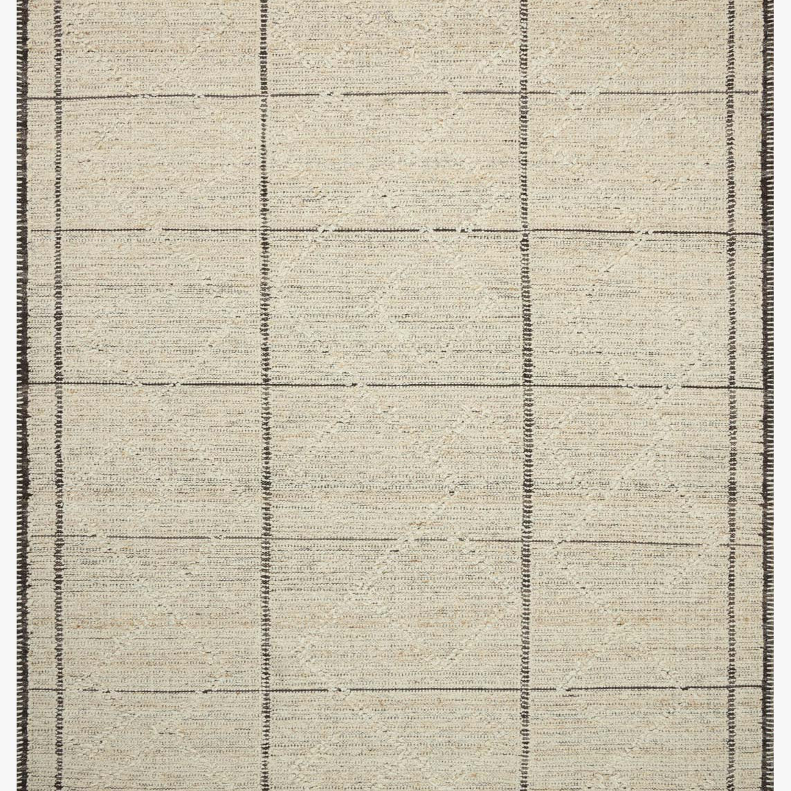 Amber Lewis x Loloi Bowie Ivory / Mocha Rug White Cliff Studio Area Rugs