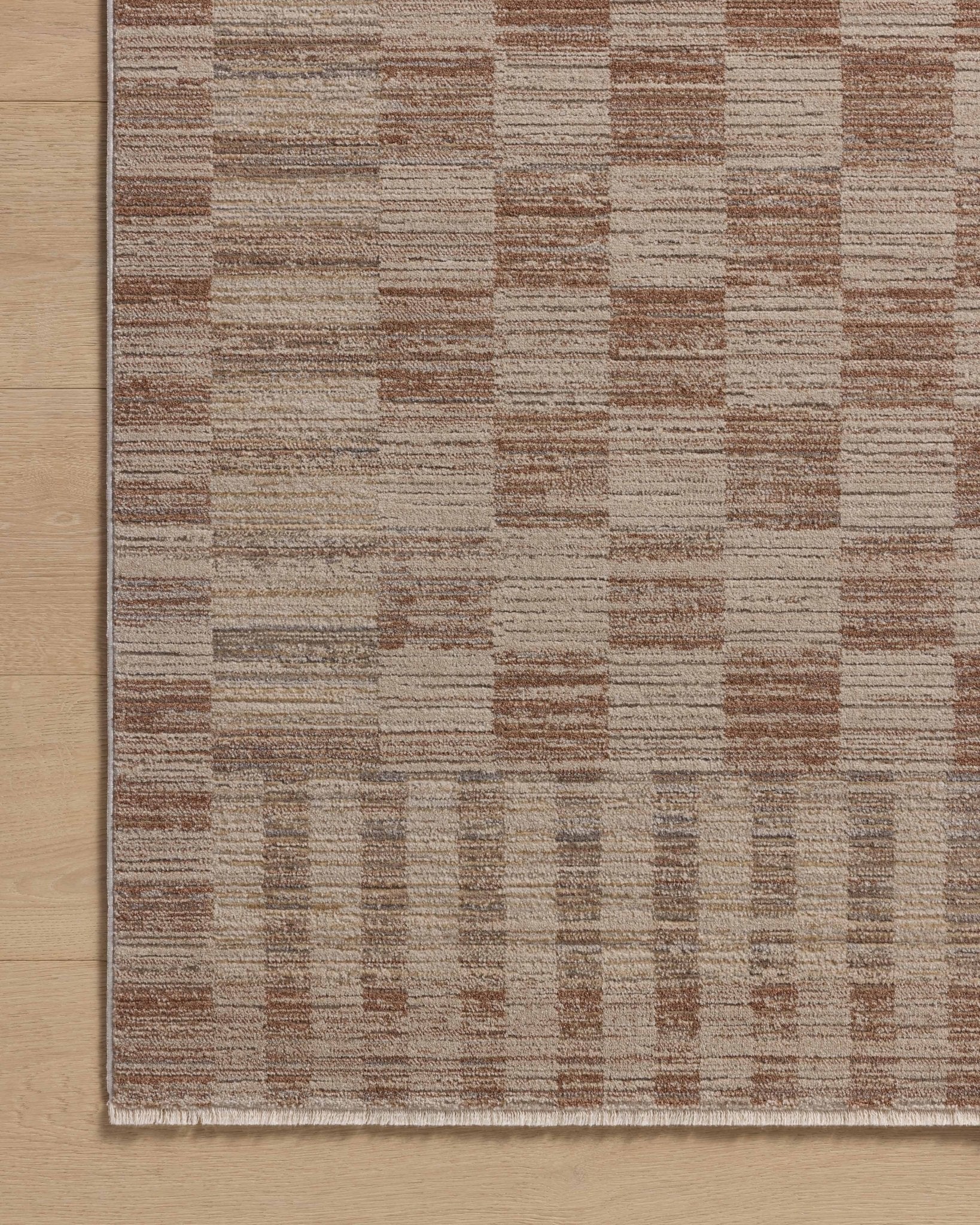 Amber Lewis x Loloi Cali Brick / Natural 11' - 6" x 15' - 7" Area Rug White Cliff Studio Area Rugs