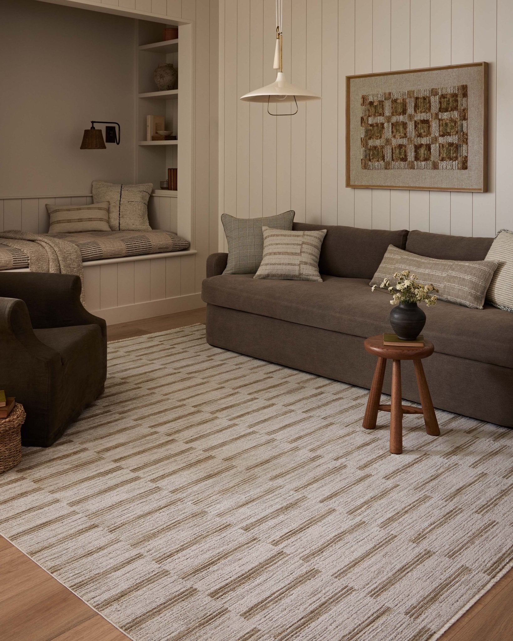 Amber Lewis x Loloi Cali Ivory / Tobacco 11' - 6" x 15' - 7" Area Rug White Cliff Studio Area Rugs